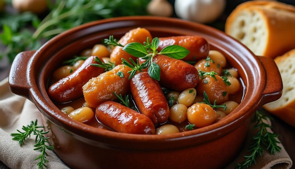 découvrez notre recette de cassoulet maison préparée selon une méthode longue et traditionnelle du sud-ouest, pour un plat savoureux et authentique à partager en famille.