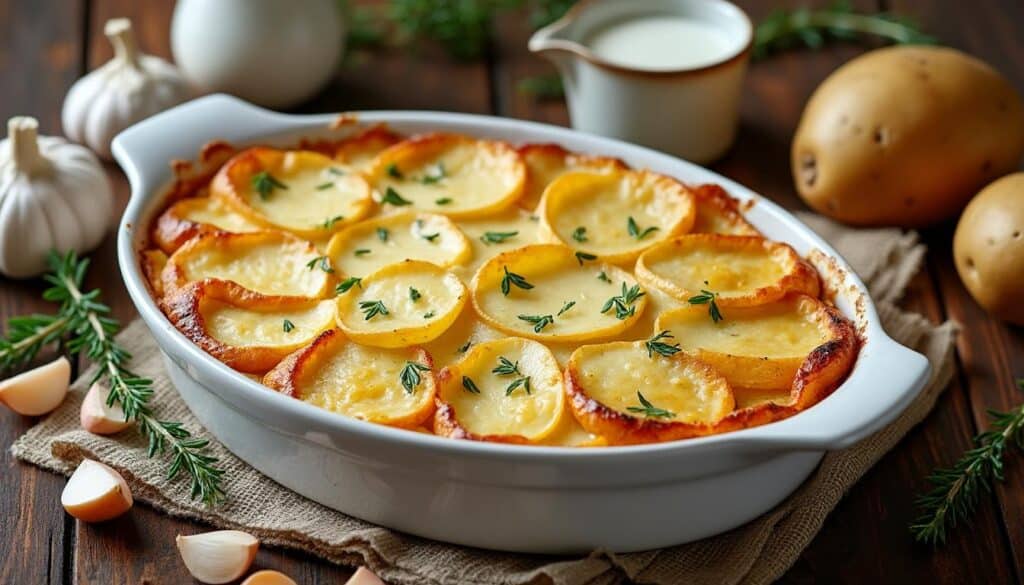 découvrez la recette traditionnelle du gratin dauphinois de l’isère, un plat savoureux et onctueux sans fromage, parfait pour accompagner vos repas.