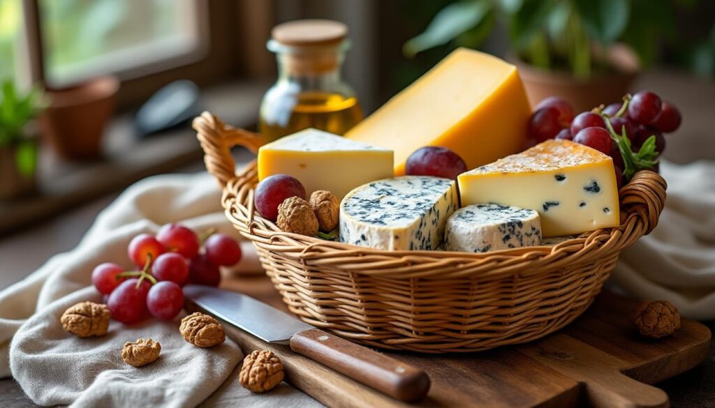 découvrez notre panier aop livré à domicile, composé de fromages d'exception : comté, roquefort, ossau-iraty. une sélection gourmande et authentique pour les amateurs de saveurs généreuses.