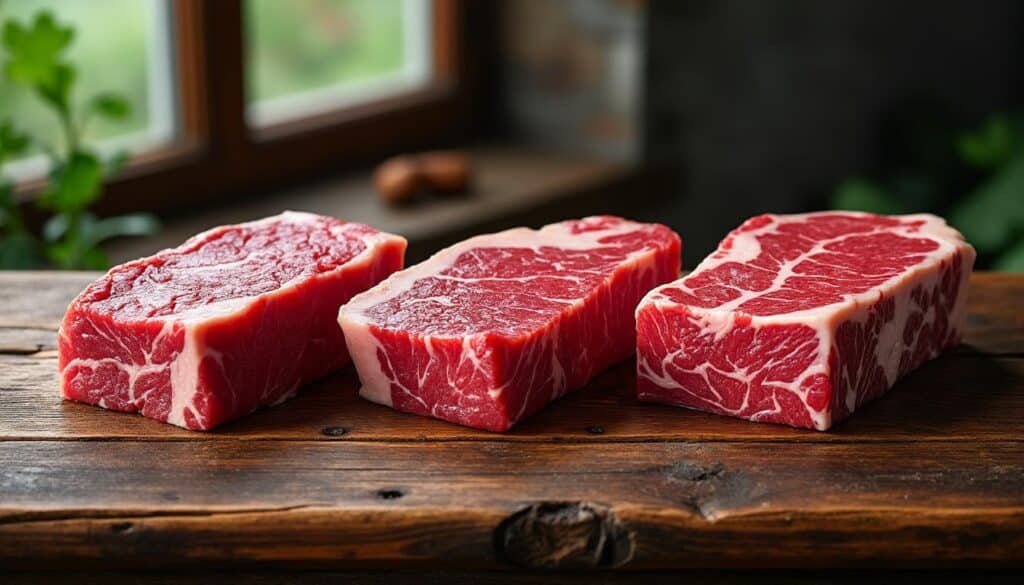 découvrez les différences entre le wagyu, le kobe et le charolais, leurs caractéristiques uniques et les budgets à prévoir pour savourer ces viandes d'exception.