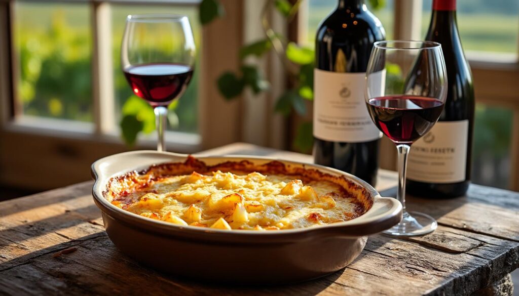 découvrez les accords parfaits entre le gratin dauphinois et les vins de crozes-hermitage et saint-joseph pour un mariage de saveurs inoubliable.