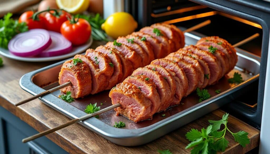 découvrez comment réussir un kebab maison au four sans utiliser de broche, pour un döner savoureux et facile à préparer chez vous.