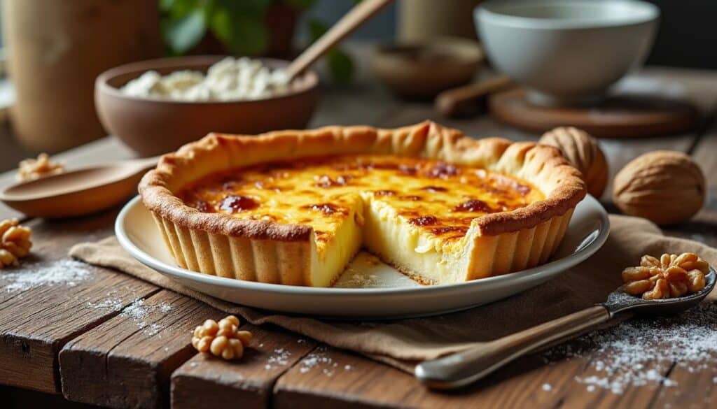 découvrez notre quiche au comté, un délicieux clin d’œil au terroir du jura avec son goût subtil de noisette, parfaite pour un repas savoureux et authentique.