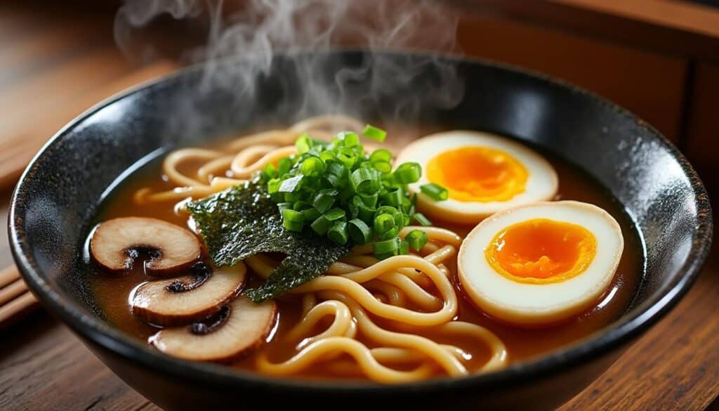 découvrez la recette authentique du ramen miso inspirée d’hokkaidō, avec kombu et shiitakés, pour un voyage gustatif riche en saveurs japonaises traditionnelles.