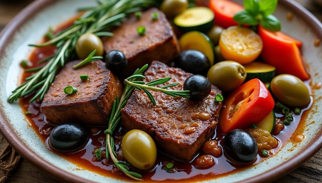 découvrez la recette traditionnelle du veau aux olives, un plat savoureux du sud de nice à toulon, facile à préparer et parfait pour un repas authentique.