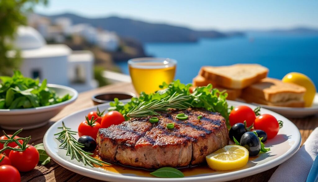 savourez un agneau grillé aux saveurs méditerranéennes, inspiré de santorin, préparé avec passion à marseille pour une expérience culinaire unique.