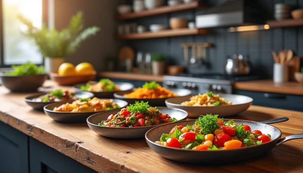 découvrez 7 recettes de dîners rapides à préparer en seulement 20 minutes, inspirées par des chefs pour des repas savoureux et faciles au quotidien.