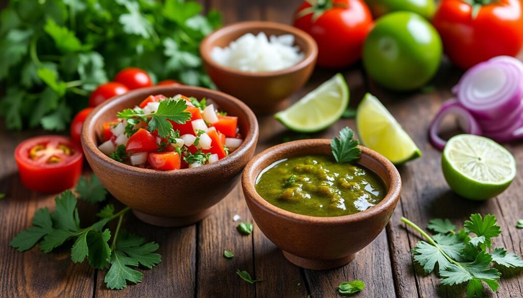 découvrez comment préparer facilement les bases indispensables de la cuisine mexicaine : salsa maison, pico de gallo et salsa verde, pour des plats savoureux et authentiques.