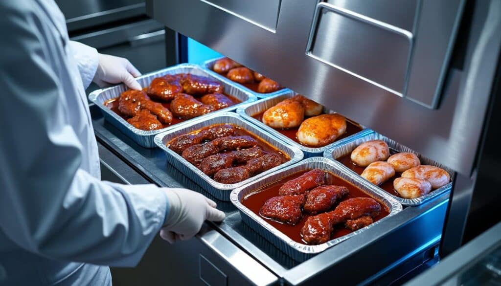 découvrez comment la surgélation immédiate des viandes en sauce garantit la sécurité et la qualité de votre plan de menu en batch cooking, pour des repas savoureux et pratiques.