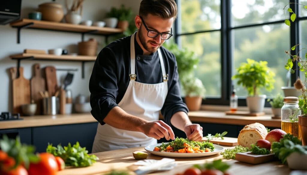 découvrez comment la mouvance du trash-cooking des chefs branchés s'inspire de la philosophie anti-gaspillage pour créer des plats innovants et responsables.