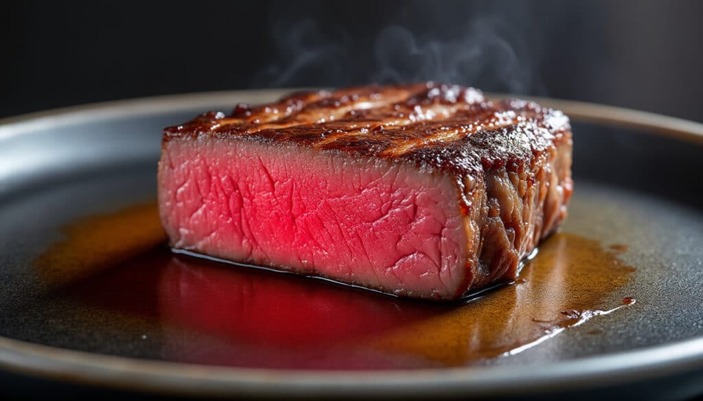 découvrez comment le marquage au fer rouge de la viande après la sortie de la poche sublime le dressage et rehausse la cuisson sous vide pour un rendu parfait.