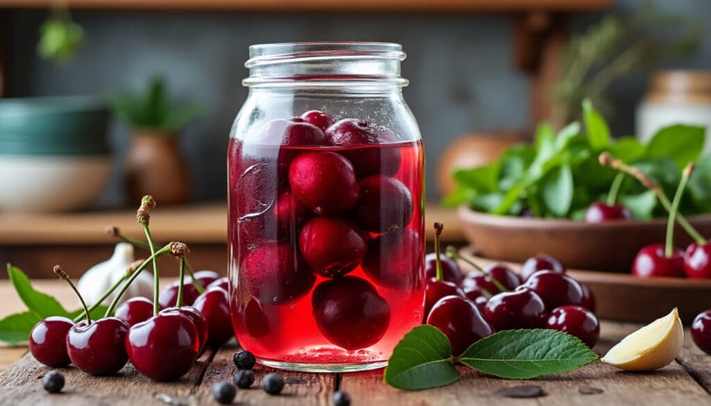 découvrez comment la lacto-fermentation de cerises entières révolutionne l'accompagnement de la viande en bousculant les codes traditionnels de la fermentation maison.
