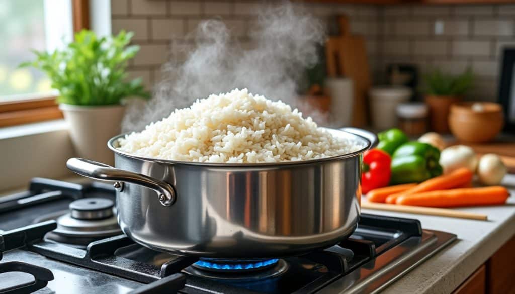 découvrez pourquoi préparer une grande marmite de riz le dimanche est l'astuce incontournable du meal prep pour gagner du temps et bien manger pendant trois jours.