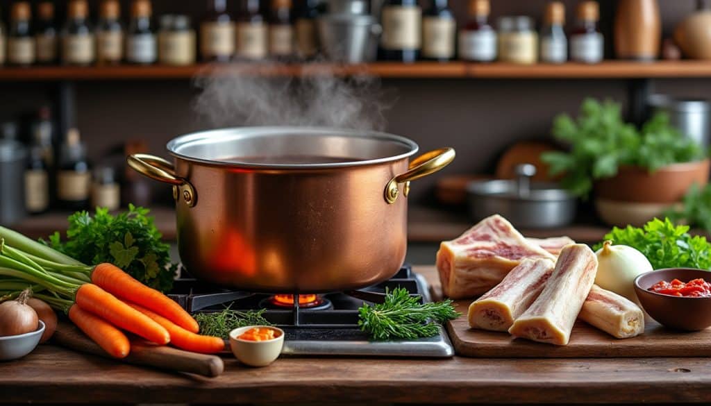 découvrez l'art de préparer un fond de veau brun réduit avec patience pendant trois jours, une technique essentielle pour sublimer les sauces classiques et rehausser vos plats.