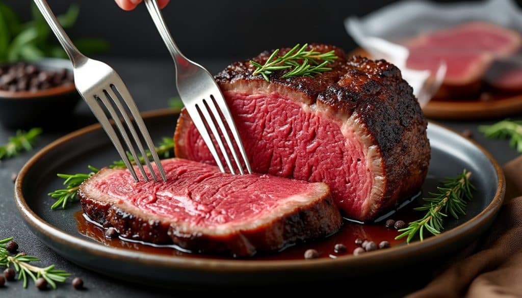 cuit 72 heures sous vide, le paleron de bœuf révèle une tendreté spectaculaire et démontre tout le potentiel de cette méthode de cuisson.