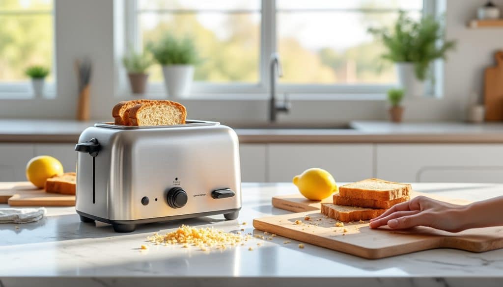 découvrez comment un grille-pain dédié en cuisine sans gluten prévient la contamination croisée dangereuse par les miettes, assurant ainsi la sécurité alimentaire pour les personnes allergiques ou intolérantes.