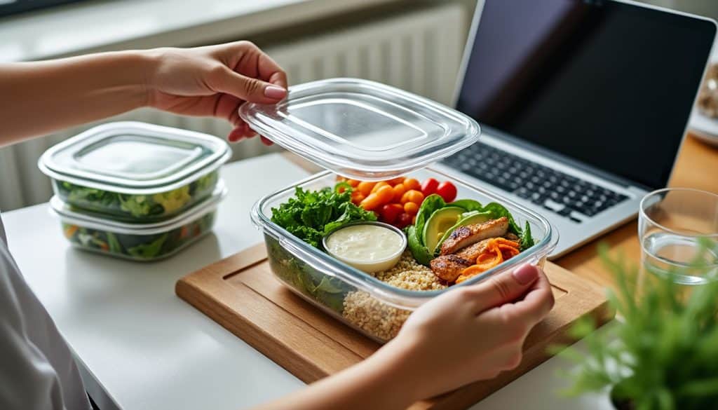 préparez vos déjeuners du dimanche et savourez chaque jour au bureau un repas sain, appétissant et pratique. le meal prep simplifie vos pauses.